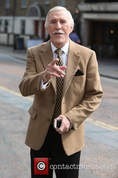 Bruce Forsyth snapped outside the ITV studios