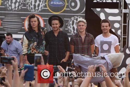 One Direction performing live in Central Park, New York