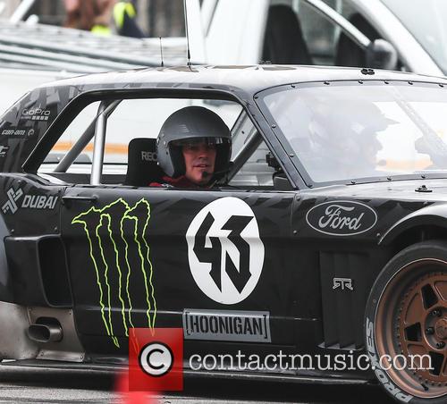 Matt LeBlanc filming 'Top Gear'