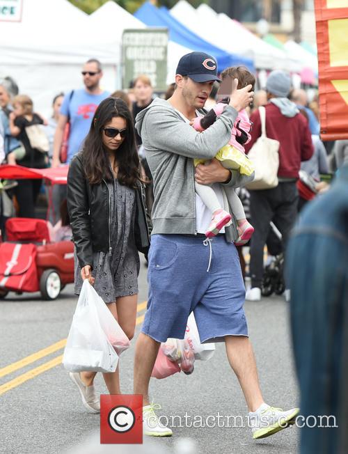 Mila Kunis, Ashton Kutcher and Wyatt