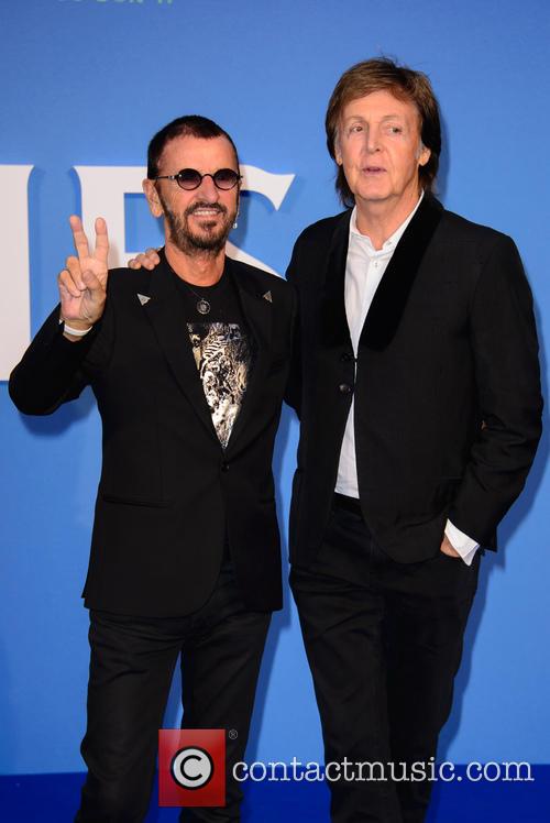 Ringo Starr and Paul McCartney at the premiere for 'Eight Days a Week'