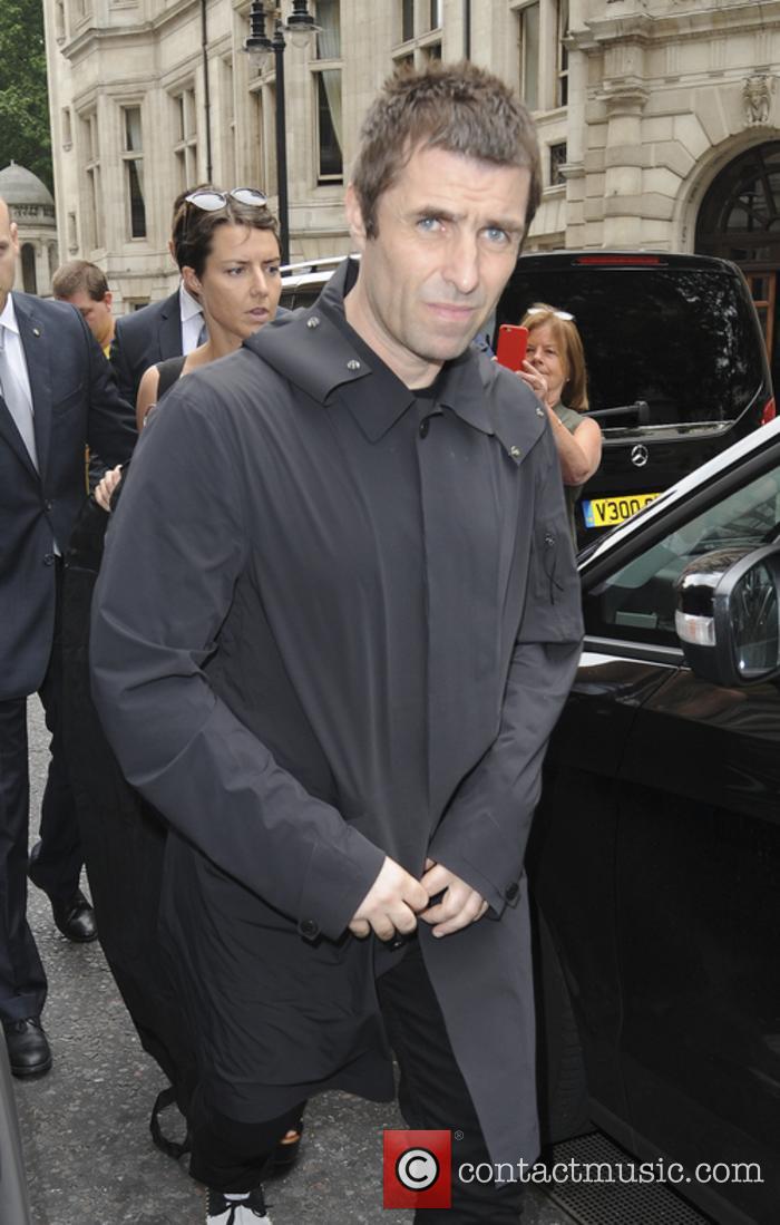 Liam Gallagher snapped outside his hotel