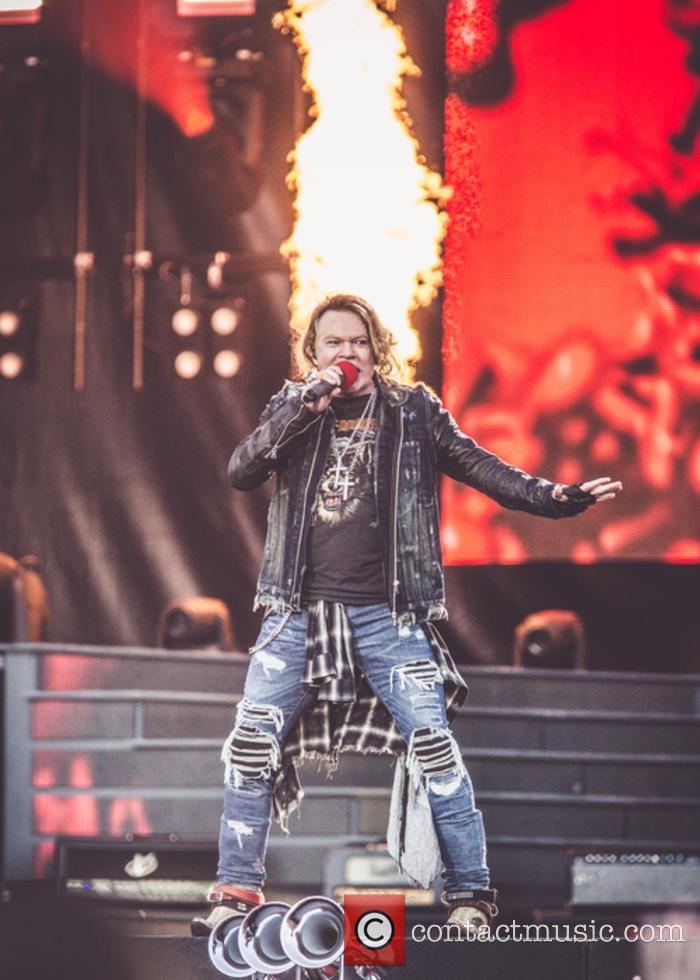 Guns N' Roses performing live 2017