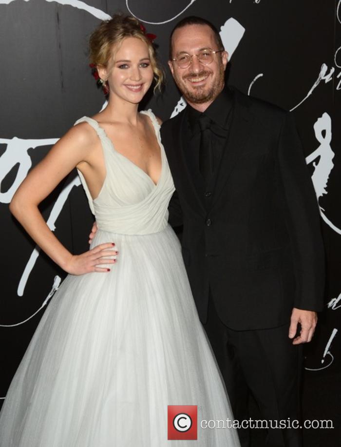 Jennifer Lawrence and Darren Aronofsky at 'Mother!' premiere