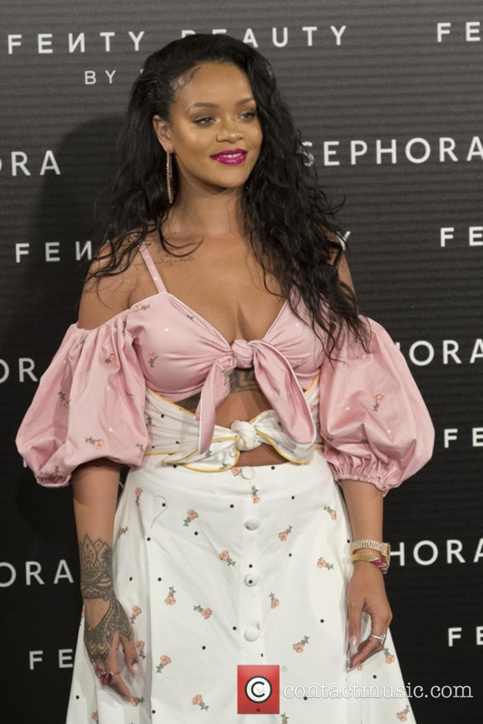 Rihanna at Fenty Beauty launch