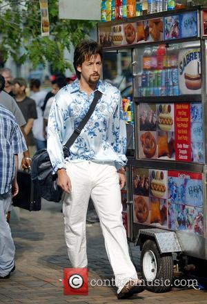 adam sandler zohan. Adam Sandler on the film set