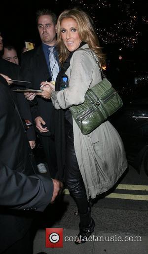 Celine Dion arrives back at her hotel after her performance at the O2 Arena
