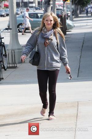 Hilary Duff going to a hair salon and then an antique store in Beverly hills 
