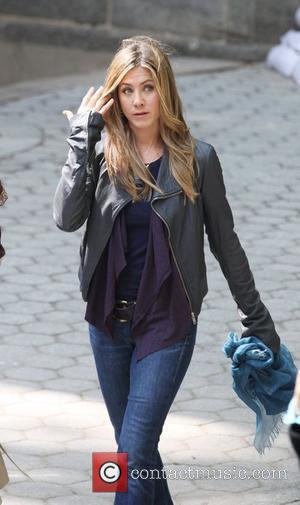 Jennifer Aniston On The Set Of Her New Movie 'The Baster' Filming In Central