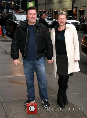 ricky gervais jane fallon. Ricky Gervais and partner Jane