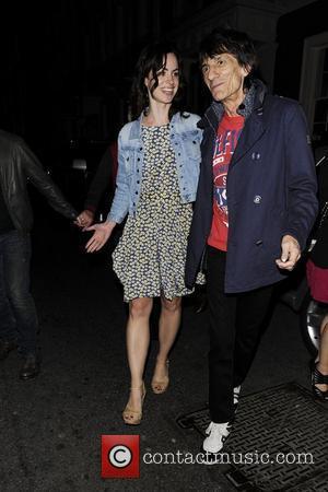 Ronnie Wood and a friend