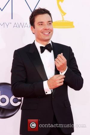 Jimmy Fallon 64th Annual Primetime Emmy Awards, held at Nokia Theatre L.A. Live - Arrivals Los Angeles, California