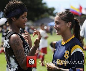 Rihanna and Jacqueline Carrizosa