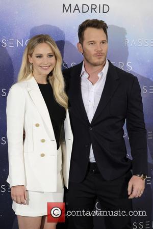 Jennifer Lawrence and Chris Pratt promote Passenger in Madrid