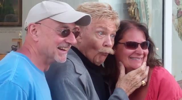 Rip Taylor Fools Around With Fans In Beverly Hills