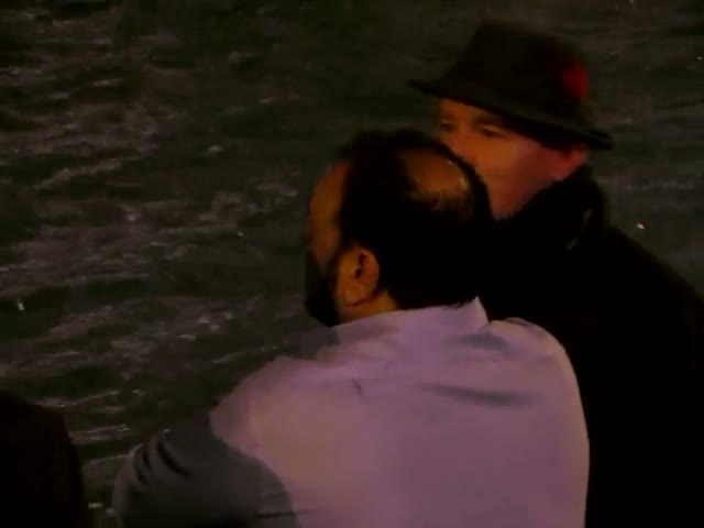 Guy Ritchie Deep In Conversation By The Trevi Fountain