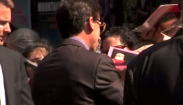 Steve Carell Signs Autographs on Arrival at the Ed Sullivan Theatre for 'The Late Show with David Letterman'