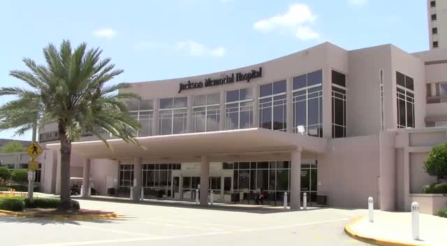 General views of the bridge where Sean Kingston crashed his jet-ski and the Jackson Memorial Center where he was admitted to the trauma unit before being transferred to the ICU