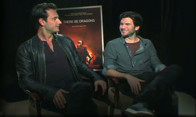 Wes Bentley and Rodrigo Santoro at a press junket for their new movie "There Be Dragons" at the Regency Hotel