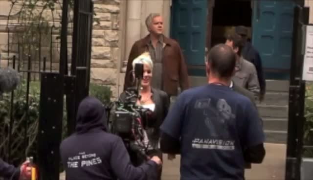 Pink and Tim Robbins Shooting In New York - Celebrities On Set Of Thanks For Sharing Part 1