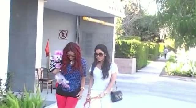 Aubrey O'day And Melissa Molinaro Leave Toast With Canine Friends