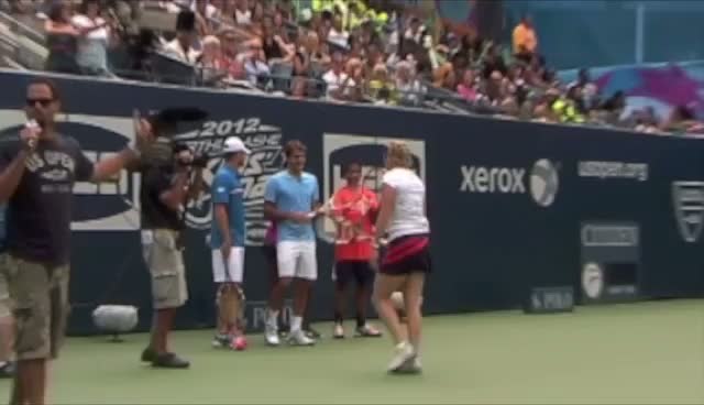 Andy Roddick, Serena Williams And Roger Federer Join In The Fun At Arthur Ashe Kids Day