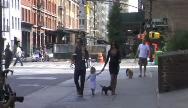 Matthew McConaughy Takes Family And Dog Out For A Stroll In New York