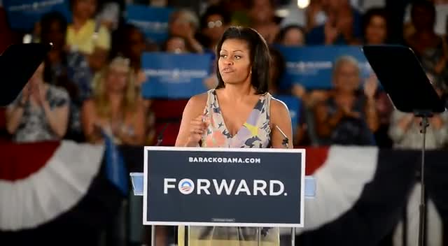 Michelle Obama Appeals To Her Audience On President Obama's Successes Whilst Being In Office