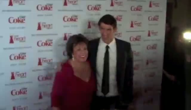 Michael Phelps Still A Mummy's Boy - The Heart Truth Red Dress Fall Collection 2012 Red Carpet Part 1