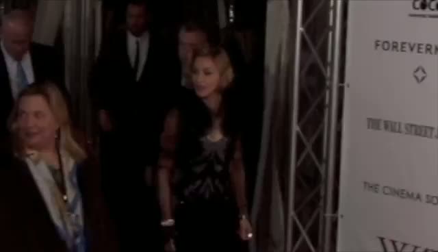 Madonna Wears Eye Catching Black Dress - W.E. New York Premiere Arrivals Part 3