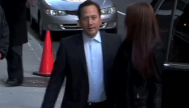 Rob Schneider Brings Wife To Letterman Taping