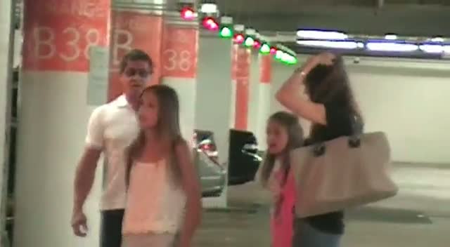 Sylvester Stallone Waves At Photographer As He Takes Family To The Mall