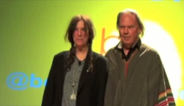 Patti Smith And Neil Young Arrive For An Interview At Book Expo America