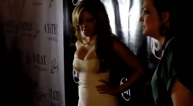 Brittney Palmer Wears Short White Dress At Gallery Nightclub - Brittney Palmer Celebrates Playboy Cover In Vegas, Part 2