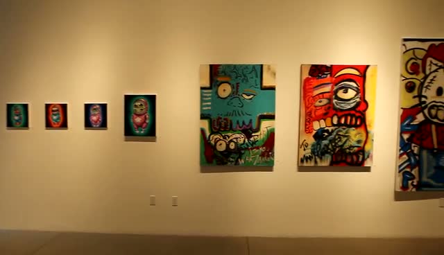 Chris Brown exhibits Abstract Art - Chris Brown's Art Show Part 5