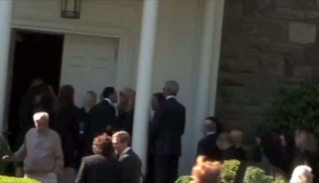 Larry David, Paul Shaffer And Andre Balazs Mourners Arrive For Mary Richardson Kennedy Funeral Part