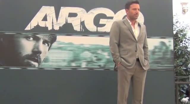 Ben Affleck Looks Well Groomed At Italy 'Argo' Photocall