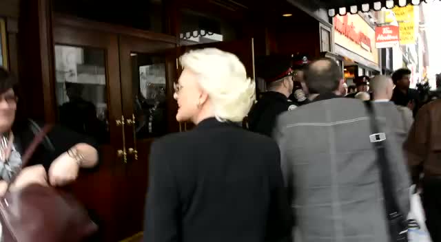 Sharon Gless Greets PFLAG President Irene Miller Outside The Toronto Ally Awards Where She Is To Be Honoured