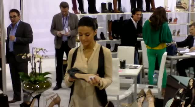 Emmanuelle Chriqui Poses With Shoes From Her New Line With Charles David