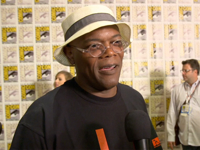 Samuel L Jackson Praises Comic-Con On Arrival Where He Promotes 'Captain America: The Winter Soldier'