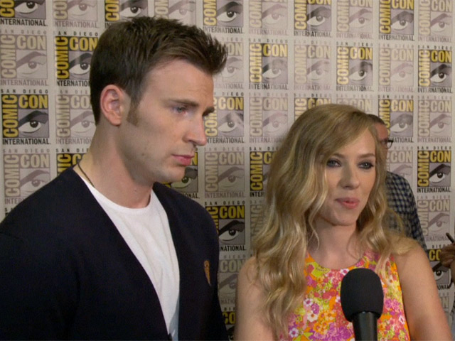 Chris Evans And Scarlett Johansson Express Their Excitement For 'Captain America: The Winter Soldier' At Comic-Con