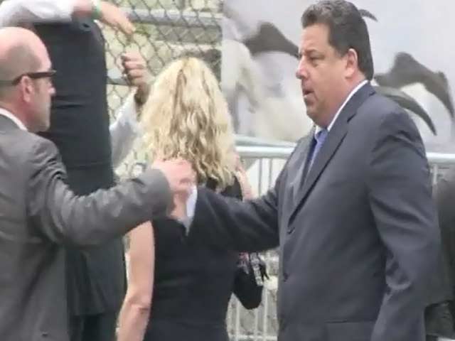 Co-Stars Steve Schirripa, Joe Pantoliano And Tony Sirico Are Spotted At The Funeral Of James Gandolfini