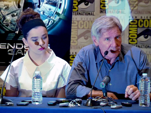 Harrison Ford And Asa Butterfield Talk Graff And Ender In 'Ender's Game' Comic-Con Press Conference - Part 1