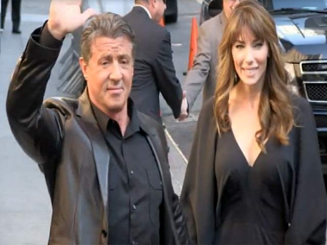 Sylvester Stallone Brings His Wife To His Appearance On 'Letterman'