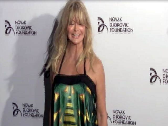 Goldie Hawn Spotted In Bright Gown At Novak Djokovic Foundation Benefit Dinner - Part 3