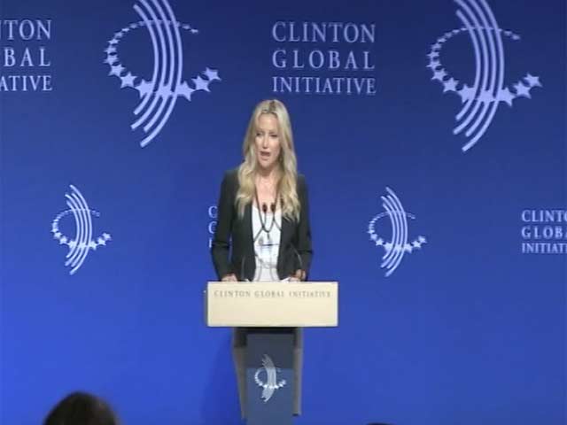 Kate Hudson Is Among Stars Speaking At The Clinton Global Initiative