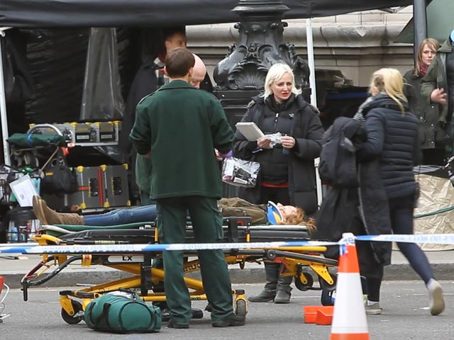 Emily Berrington Seen Filming Dramatic Scenes In London For '24: Live Another Day' - Part 2