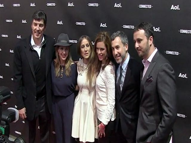 Sarah Jessica Parker And AOL CEO Pose Together At The 2014 AOL NewFront - Part 1