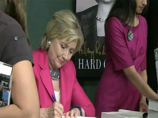 Hillary Clinton Attends A Busy Signing Of Her New Book 'Hard Choices'