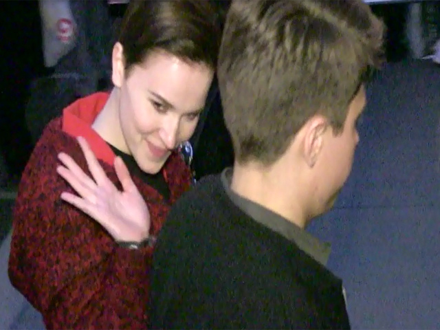 Shailene Woodley And Director Neil Burger Briefly Snapped Arriving Outside 'Divergent' NY Premiere